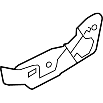 AE9Z-7462186-BB Ford Switch Housing, Charcoal, Passenger Side Illustration 1 of 1