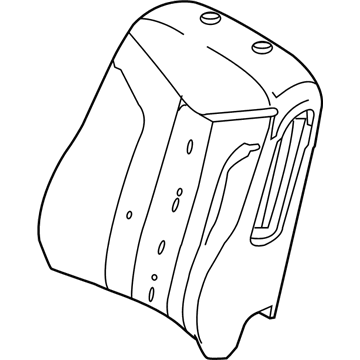 Ford BN7Z-5464811-A Seat Back Pad, Front Driver Side BN7Z-5464811-A Ford Seat Back Pad, Front Driver Side Illustration 1 of 1