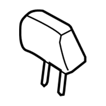 7L1Z-78611A08-AC Ford Headrest, Charcoal, Front Illustration 1 of 1