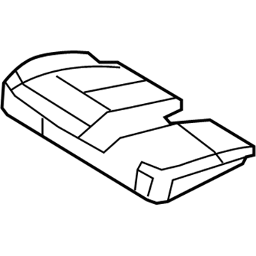Ford 7L1Z-78632A22-A Seat Cushion Pad, Front Passenger Side 7L1Z-78632A22-A Ford Seat Cushion Pad, Front Passenger Side Illustration 1 of 1