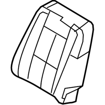 Ford FL1Z-7864810-A Seat Back Pad, Front FL1Z-7864810-A Ford Seat Back Pad, Front Illustration 1 of 1