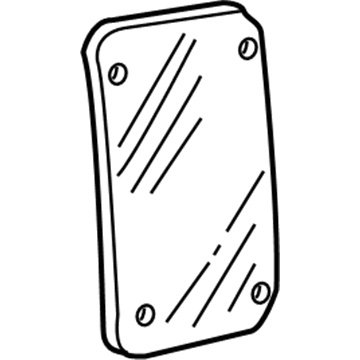 Ford XC2Z-1525722-AA Glass - Door Vent Window - Fixed