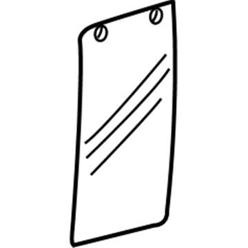 Ford F8UZ-1525722-AB Glass - Front Vent Window