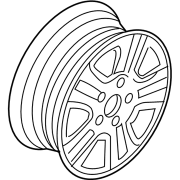 Ford 7T4Z-1007-D Wheel, Alloy 7T4Z-1007-D Ford Wheel, Alloy Illustration 1 of 1