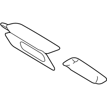 CL7Z-7804104-BA Ford Sunvisor, Passenger Side Illustration 1 of 1
