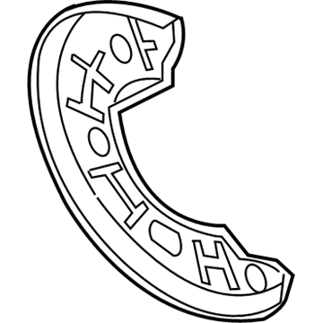 Ford Explorer Sport Backing Plate - 3L2Z-1214-BA