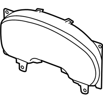 Lincoln 4L3Z-10890-CA Mask - Fuel And Temperature Gauge