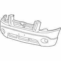 Ford Explorer Sport Parts - 1L5Z-17D957-FAA Bumper Cover, Front