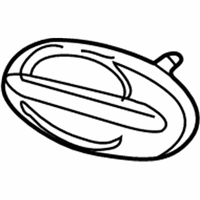 Ford Windstar Exterior Door Handle - 4F2Z-1726604-BAJ Handle, Outside, Outer Passenger Side