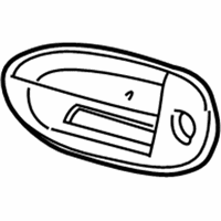 Mercury Sable Exterior Door Handle - 4F1Z-5422404-ABPTM Handle, Outside, Outer Passenger Side