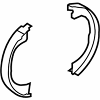 Ford F-150 Parking Brake Shoes - 9L3Z-2648-A Parking Brake Shoes, Rear