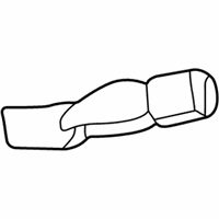 Lincoln LS Seat Belt - 3W4Z-5460044-AAB Buckle End, Passenger Side