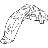 Lincoln MKX Wheelhouse - 7T4Z-16103-B Fender Liner, Front Driver Side
