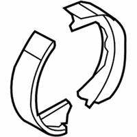 Ford E-150 Parking Brake Shoes - 8C2Z-2648-A Parking Brake Shoes, Rear