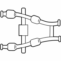 Ford Mustang Catalytic Converter - 2R3Z-5F250-EA Catalytic Converter