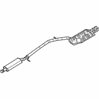 Ford Taurus Muffler - 8T5Z-5230-E Muffler & Pipe, Rear
