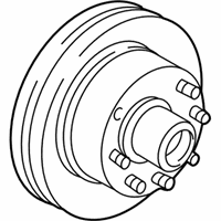 Ford E-150 Econoline Brake Rotor - YC2Z-1V102-A Hub & Rotor, Front