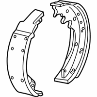 Ford E-150 Econoline Brake Shoe Set - LU2Z-2V200-E Brake Shoes, Rear