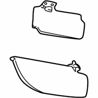 Ford Sun Visor - 2C3Z-2504104-CAF Sunvisor, Passenger Side