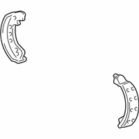 Ford E-250 Econoline Brake Shoe Set - 4C2Z-2648-AA Brake Shoes, Rear