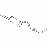 Ford Muffler - 7L5Z-5230-C Muffler & Pipe, Rear