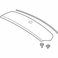 Ford Edge Spoiler - 8T4Z-7844210-A Spoiler, Black, Rear