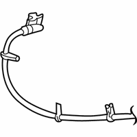 Lincoln LS Hydraulic Hose - 1W4Z-2078-AA Flex Hose, Front Driver Side
