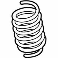 Ford Crown Victoria Coil Springs - 9W7Z-5310-C Coil Spring, Green, Front