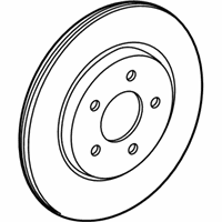 Ford Mustang Brake Rotor - 5R3Z-2C026-A Rotor, Rear