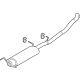 Ford NL1Z-5230-B Muffler & Pipe Ford NL1Z-5230-B Muffler & Pipe