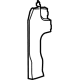 Ford EK4Z-61312A59-AD Front Molding, Lower Passenger Side Ford EK4Z-61312A59-AD Front Molding, Lower Passenger Side