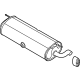 Ford PZ1Z-5A289-H Muffler Assembly - Rear