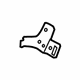 Ford 5R3Z-6363174-AA Latch Cover, Passenger Side Ford 5R3Z-6363174-AA Latch Cover, Passenger Side
