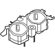 Ford NL3Z-1513562-DA Cup Holder, Center Upper