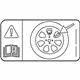 Ford GN1Z-1532-C Spare Tire Label Ford GN1Z-1532-C Spare Tire Label