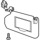 Ford M1PZ-7804104-AA Sunvisor, Front Passenger Side