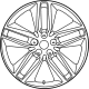 Ford MT4Z-1007-B Wheel, Alloy