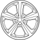 Ford FT4Z-1007-B Wheel, Alloy, Sparkle Silver