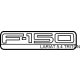 Ford 4L3Z-16720-JA Nameplate, Front Ford 4L3Z-16720-JA Nameplate, Front