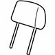Ford 4L2Z-78611A08-AAF Headrest, Black, Center Ford 4L2Z-78611A08-AAF Headrest, Black, Center