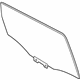 Ford CJ5Z-7825712-B Door Glass, Gray Tint, Rear Passenger Side