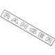 Ford VKB3Z9942528A Nameplate, Rear, Stainless Steel Ford VKB3Z9942528A Nameplate, Rear, Stainless Steel