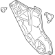 Ford LB5Z-00817-A Window Regulator Clip Ford LB5Z-00817-A Window Regulator Clip