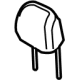 Ford LJ7Z-78611A08-CA Headrest Ford LJ7Z-78611A08-CA Headrest