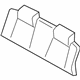 Ford 5R3Z-7666800-AA Seat Back Pad, Rear Ford 5R3Z-7666800-AA Seat Back Pad, Rear