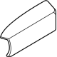 Ford NZ6Z-6027540-AA Armrest, Rear Passenger Side Ford NZ6Z-6027540-AA Armrest, Rear Passenger Side