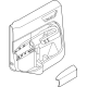 Ford NZ6Z-6027411-AA Door Trim Panel, Rear Upper Inner Passenger Side Ford NZ6Z-6027411-AA Door Trim Panel, Rear Upper Inner Passenger Side