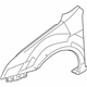 Ford 6H6Z-16005-AA Fender, Front Passenger Side Ford 6H6Z-16005-AA Fender, Front Passenger Side