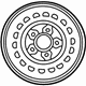 Ford F65Z-1015-CA Wheel, Steel Ford F65Z-1015-CA Wheel, Steel