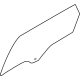 Ford KA1Z-5825712-A Door Glass, Passenger Side